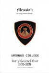 1979 Ursinus College Messiah Performance Program by Music Department