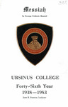 1983 Ursinus College Messiah Performance Program by Music Department