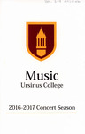 2016 Ursinus College Messiah Performance Program by Music Department