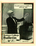 Ursinus College Bulletin, Summer 1984 Special Issue by Milton E. Detterline, Sally Widman, Richard P. Richter, Donald L. Helfferich, Anna Knauer Helfferich, and Evan Snyder