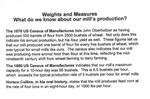 Weights and Measures: What Do We Know About Our Mill's Production? by The Mill at Anselma