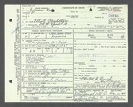 Ellis P. Oberholtzer's Death Certificate