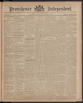 Providence Independent, V. 11, Thursday, August 6, 1885, [Whole Number: 529]