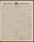 Providence Independent, V. 16, Thursday, May 7, 1891, [Whole Number: 829]