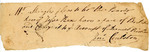 Leather Breeches Order Slip, Circa 1770 by Daniel Richards