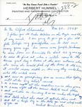 Letter From Herbert Hummel to Alfred L. Shoemaker, December 29, 1948 by Herbert Hummel