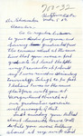 Letter From Robert V. Fritz to Alfred L. Shoemaker, March 5, 1957
