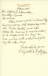 Letter From Elizabeth D. Naftzinger to Alfred L. Shoemaker, February 10, 1948 by Elizabeth D. Naftzinger