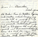 Letter From Mrs. Elmer L. Krick to Alfred L. Shoemaker