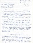 Letter From Harold C. Shank to Alfred L. Shoemaker, January 18, 1961 by Harold C. Shank