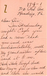 Letter From Dorothy Palmer to Alfred L. Shoemaker