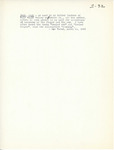 Note From Don Yoder, April 11, 1956