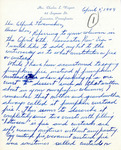 Letter From Mrs. Charles L. Wagner to Alfred L. Shoemaker, April 5, 1949