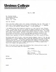 Letter From Glenn McCurdy to Dorothy Storck, May 27, 1988