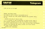 Telegram From Richard Schweiker to Eleanor Snell, May 21, 1970