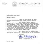 Letter From Milton E. Detterline Jr. to Eleanor Snell, May 22, 1970 by Milton E. Detterline