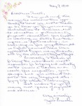 Letter From Jane Brusch to Eleanor Snell, May 7, 1970