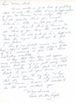 Letter From Carol Bentley Rafter to Eleanor Snell