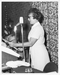 Anne McConaghy Volp Speaking at the Eleanor Snell Testimonial Dinner, May 22, 1970