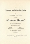 Program for the Stage Production Countess Maritza