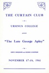 Program for the Stage Production The Late George Apley