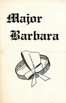 Program for the Stage Production Major Barbara by Curtain Club