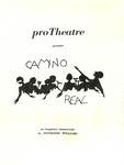 Program for the Stage Production Camino Real by ProTheatre Club