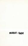 Program for the Stage Production Marat-Sade by ProTheatre Club