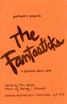 Program for the Stage Production The Fantasticks