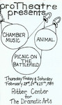 Program for the Stage Production Chamber Music, Animal, and Picnic on the Battlefield
