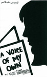 Program for the Stage Production A Voice of My Own by ProTheatre Club