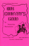 Program for the Stage Production Our Country's Good by ProTheatre Club