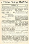Ursinus College Bulletin Vol. 1, No. 10