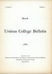 Ursinus College Bulletin Vol. 2, No. 3