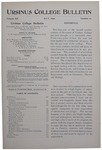 Ursinus College Bulletin Vol. 12, No. 10, July 1896