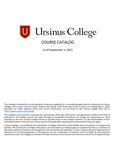 2021-2022 Ursinus College Course Catalogue by Office of the Registrar