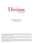 2025-2026 Ursinus College Course Catalogue