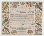 Birth and Baptism Certificate for Johan Georg Müller by Benjamin Mayer (1762-1824)