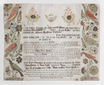 Birth and Baptism Certificate for Maria Christina Geschwind