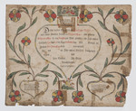 Birth and Baptism Certificate for Risser by Jacob Stover (1787-1862)