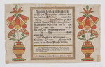 Birth and Baptism Certificate for Elisabeth Baumgardner by Johann Valentin Schuller (1759-circa 1817)