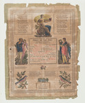 Birth and Baptism Certificate for Susana Zeller by Philip Hantsch (circa 1794-1826)