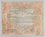 Blank Birth and Baptism Certificate by John Bauman (1765-1809)