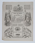 Birth and Baptism Certificate for Daniel Old by Johann Ritter & Co.