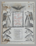 Birth and Baptism Certificate for William Jacob Braun by Victor Blumer (1809-60) and Charles Busch (1801-84)