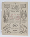 Birth and Baptism Certificate for Benjamin Peter by Johann Ritter (1779-1851)