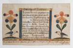 Birth and Baptism Certificate for Elisabeth Hummeln, c. 1811-1822 by Frederich Kuster