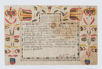 Birth and Baptism Certificate for Rebecca Alspach by Christian Jacob Hutter (1771-1849)