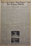 The Ursinus Weekly, November 19, 1956