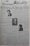 The Ursinus Weekly, December 9, 1940 by Nicholas Barry, Garnet Adams, Douglas Davis, and Winifred Kapp